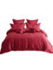 Romantic wedding cotton bed sheet four-piece set 100S wedding embroidery quilt cover bedding wedding bed sheet red gold