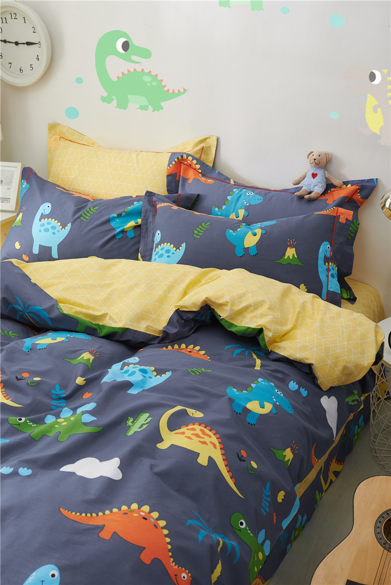 Cotton trẻ em giường bốn mảnh cotton boy boy phim hoạt hình khăn trải giường quilt cover 1.2 m1.5 mét