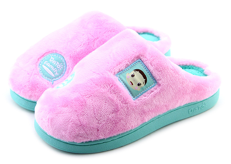 Chaussons enfants en suède pour hiver - semelle caoutchouc - Ref 1004092 Image 22