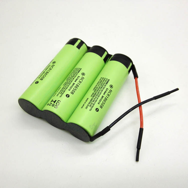 Panasonic NCR18650B three-section parallel battery pack 10200mAh Lithium battery group suitable for action power supply