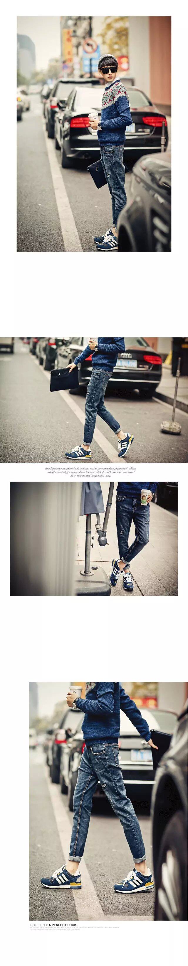 Jeans pour adolescent coupe droite pour Quatre saisons - Ref 1465312 Image 11