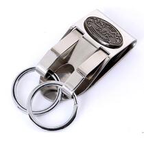 Shanghai Boyou 510 keychain double ring keychain belt keychain stainless steel pull-out keychain