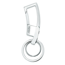  Shanghai Boyou A5028 keychain Chrome plated silver keychain bulk