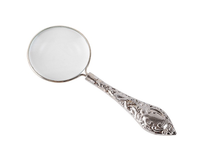 The elderly read books and read newspapers metal magnifying glass high-definition all-optical lens handheld portable
