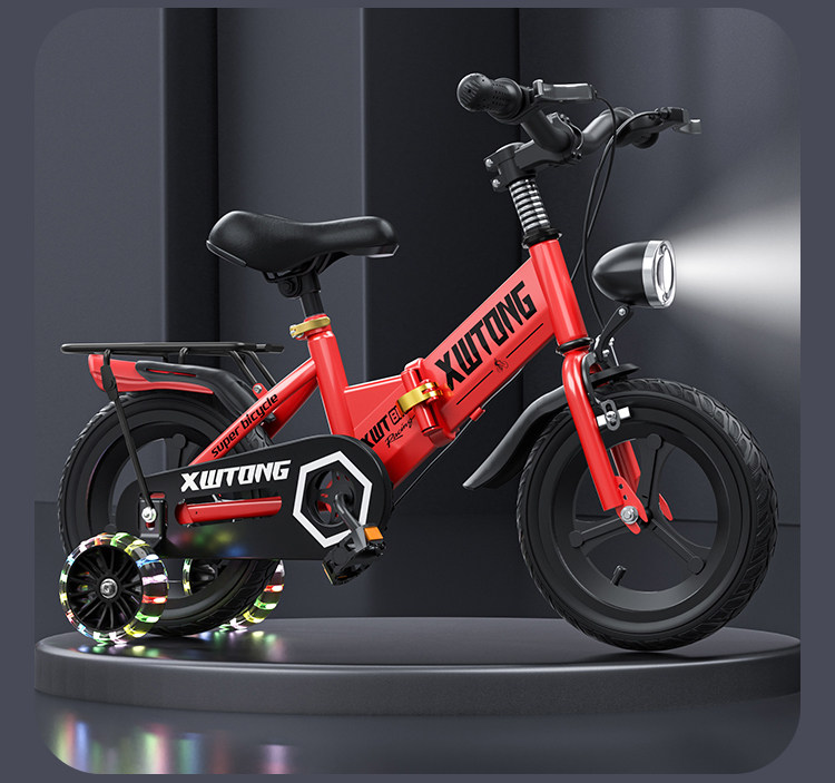 Детский велосипед 儿童自行车折叠3岁5岁6岁8男孩女孩童车小孩16寸18寸中大童脚踏车