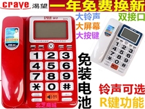 Desire B276 telephone calls large display large buttons large ringtones office and home wired landline