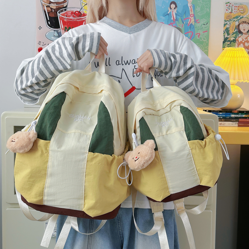 Casual Lightweight Outdoor Mountaineering Travel Small Backpack Women's Casual Mini Backpack American Mini Small School Bag Men