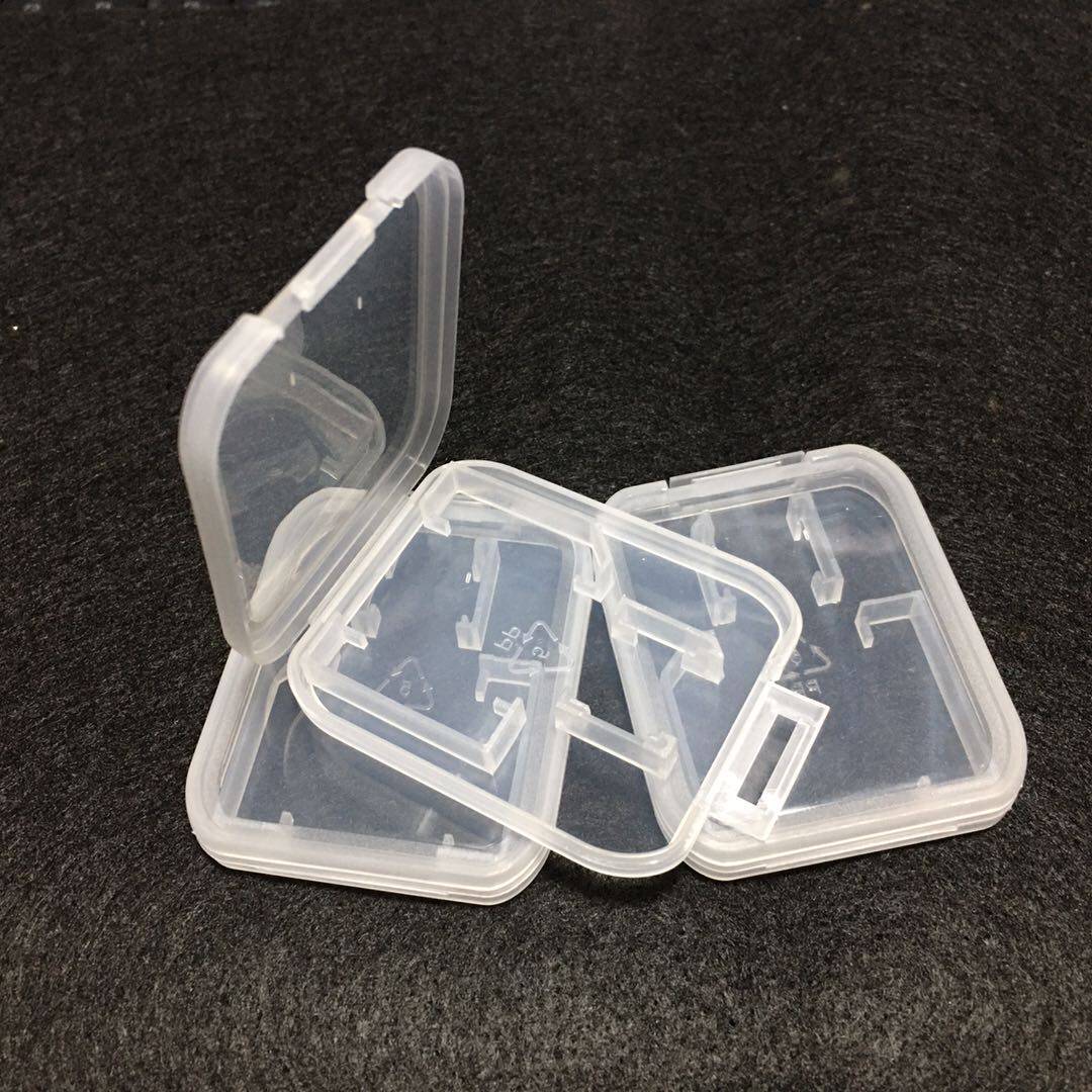 TF SD double-card small white box memory card card holder memory card containing box plastic transparent thick spot