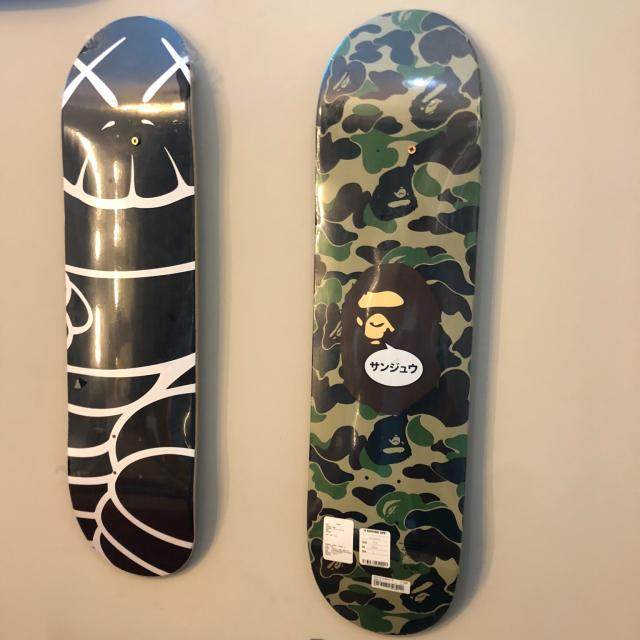 现货潮牌bape绿迷彩风格滑板 IT30周年限定七层加枫木可实战装饰 3