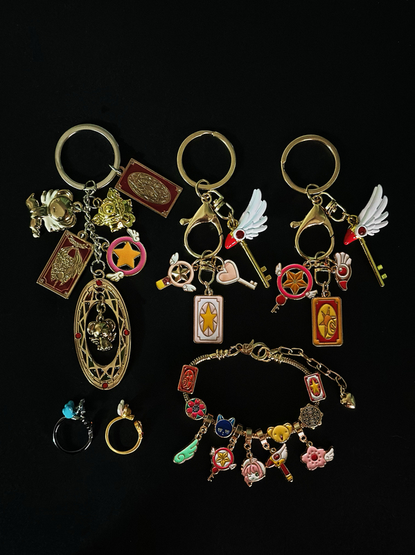 W&T Original · Variety of Sakura Bracelets, Keychains, Rings, Pendants, Bag Charms