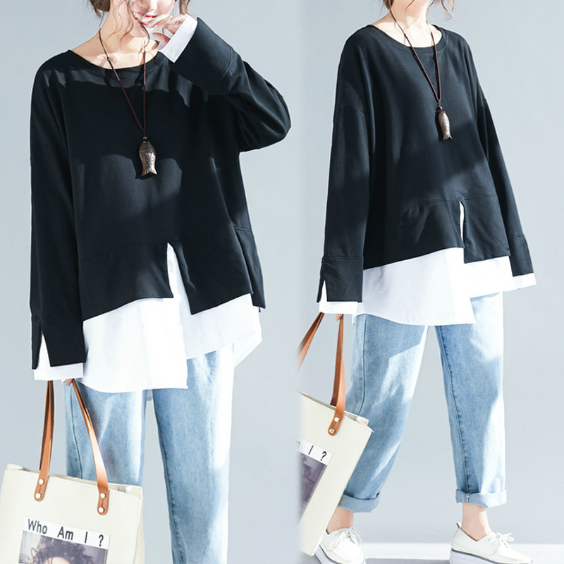 Pregnant woman's autumn clothing blouses woman loose fashion pregnant woman T-shirt 210 catty baby sister Chauma surrogacy with large size for undershirt