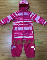 Rjia exports European childrens outdoor jumpsuit thin fleece style windproof waterproof and wear-resistant