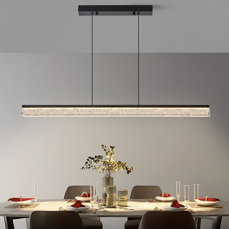 Italian Minimalist Linear Dining Room Pendant Light, Light Luxury with a High-End Feel, Modern Minimalist Bar Counter Dining Table Island Adjustable Long Strip Light Italian Minimalist Linear Dining Room Pendant Light, Light Luxury with a High-End Feel, Modern Minimalist Bar Counter Dining Table Island Adjustable Long Strip Light