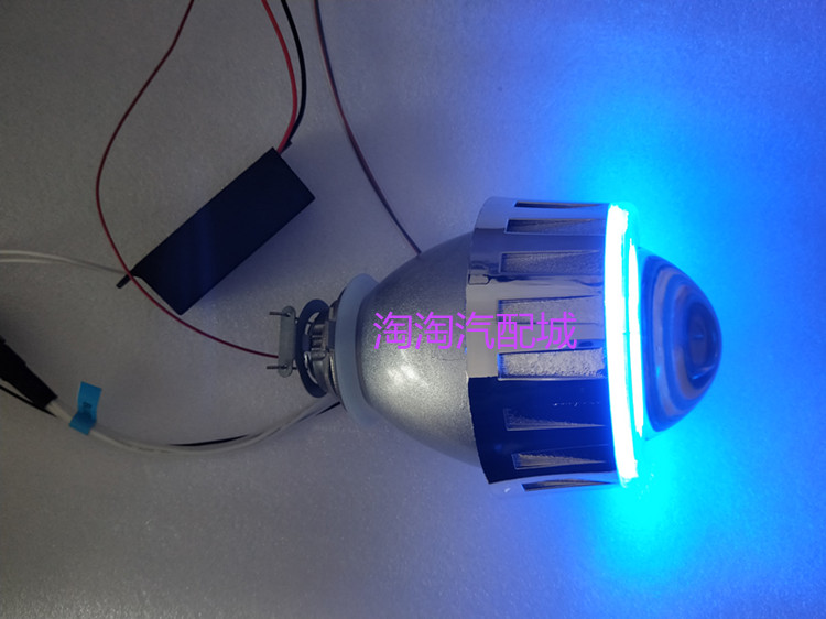 Wuyang Honda Xi Li WH125T-5B lắp ráp đèn pha đôi ống kính đôi đèn pha Xenon sửa đổi - Đèn HID xe máy đèn pha xe máy siêu sáng