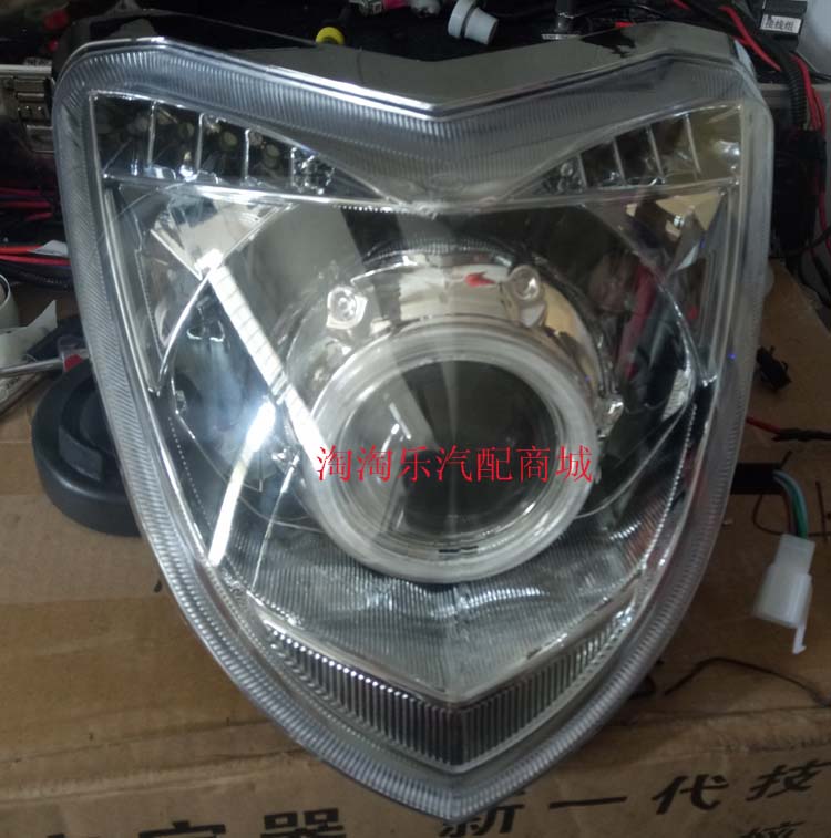 Flying Ken FK125-11A Flying Shadow Motorcycle Xenon Light Double Light Lens Headlight Hội tái trang Angel Eye Devil - Đèn HID xe máy 	đèn pha led 50w xe máy	