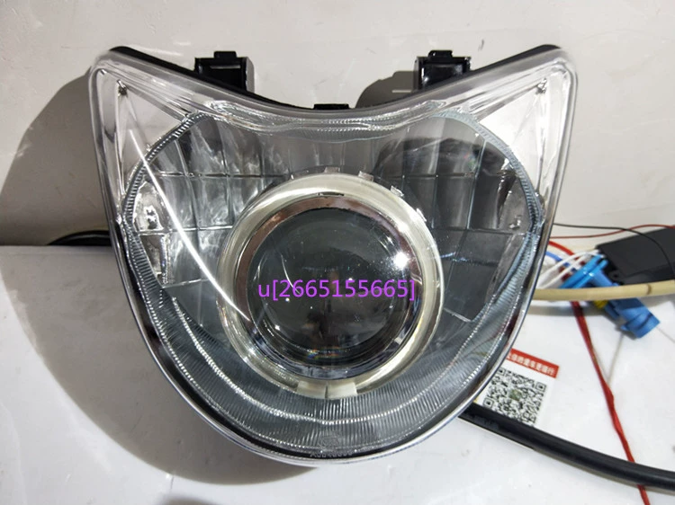 Sundiro Honda Panther 150SDH150-22 Đèn pha hội đôi Ống kính ánh sáng Angel Devil Xenon Light - Đèn HID xe máy