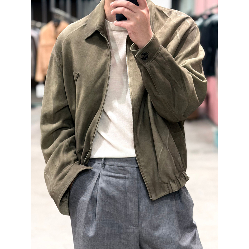 55000P Version of the "Suede Lambskin Gradient Distressed Os Flight Jacket Genuine Leather Men's Jacket 55000P Version of the "Suede Lambskin Gradient Distressed Os Flight Jacket Genuine Leather Men's Jacket