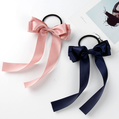 Детский японский аксессуар для волос, заколка для волос с бантиком, хвостик, лента, популярно в интернете