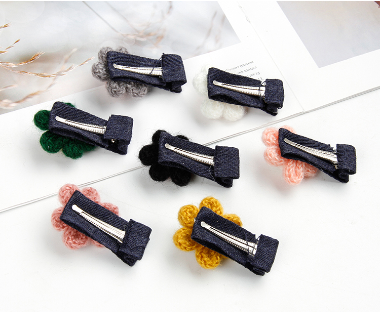 Mùa thu và mùa đông Phụ nữ tóc Hàn Quốc dễ thương len hoa tóc dây thừng bé không làm tổn thương tóc kẹp tóc cô gái kẹp tóc cây trâm cài tóc