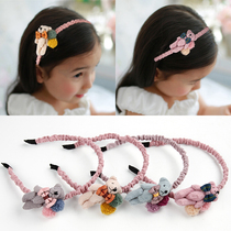 South Korea imported childrens hair accessories cute bear hair hoop temperament Princess headband baby non-slip hair card girl headgear