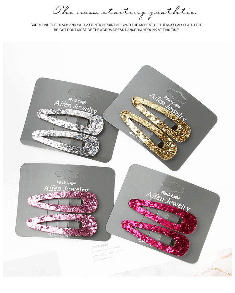 Phụ kiện tóc trẻ em Hàn Quốc siêu sáng bóng kẹp tóc cha mẹ-con BB clip dễ thương bé Liu bên bờ biển clip cô gái tóc kẹp tóc giả