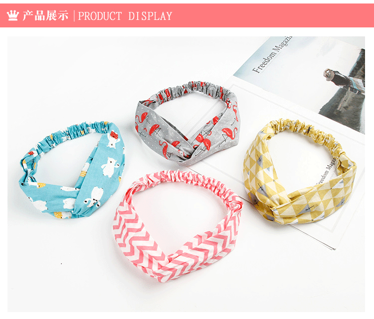 Phụ kiện tóc trẻ em Hàn Quốc dễ thương công chúa hoang dã chéo tóc ban nhạc bé bông headband thủy triều cô gái cô gái headband kẹp tóc hàn quốc cho bé