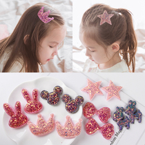 Childrens hair adorned Korean version of cute sequin hair posting baby selling cute head ornaments Liu Hai patch girls broken hair stickup to magic paste