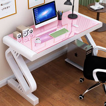 Computer Desk Small Home Desk Desktop Home With Keyboard Todesk Brief Desk Tempered Glass Writing Desk