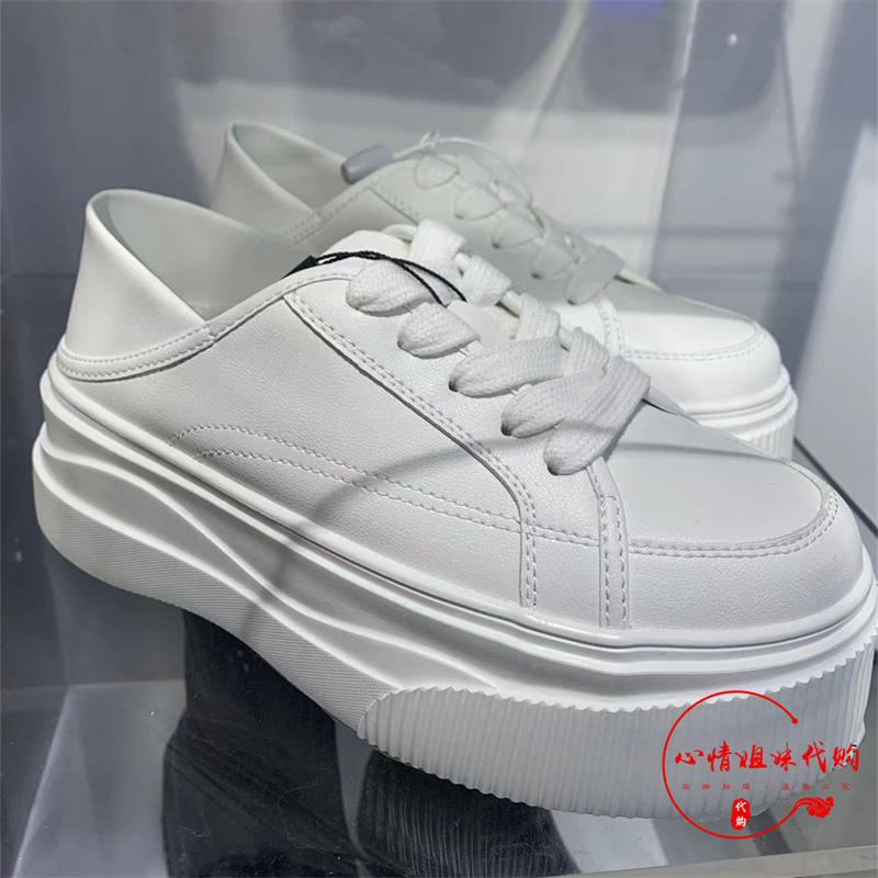 2024 New Women's Shoes Versatile Thick-Soled Casual Height-Increasing White Sneakers Women's Shoes Two-Way Wear Shoes A1Zde229681