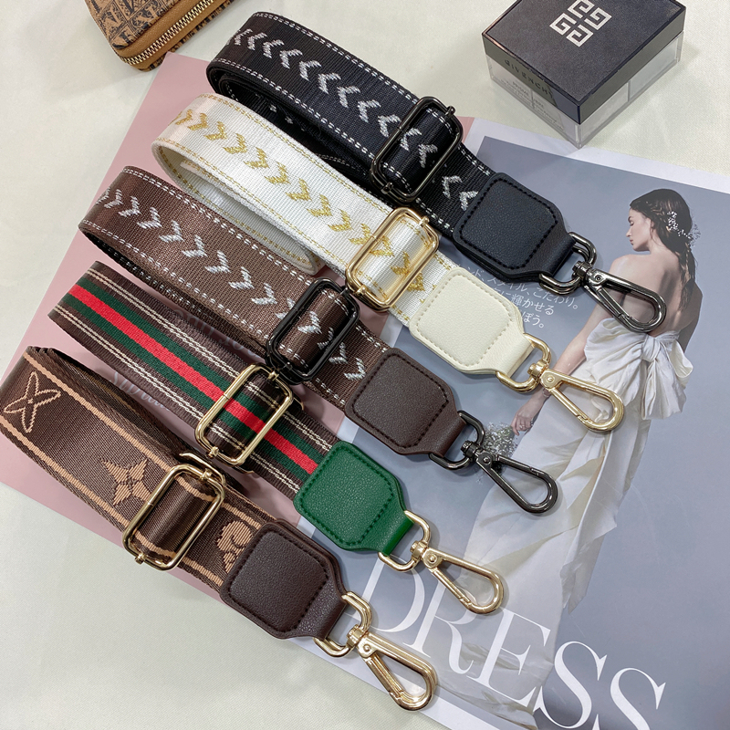 Bag Strap Can Be Purchased Separately, Extended Crossbody Strap, Versatile for Single or Double Shoulder Bags, Wide Shoulder Strap, Vintage Pattern, Adjustable and Replaceable Strap