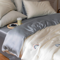 Rainbow Paradise ~ -- Silk-Like Texture Precision Embroidery Lesel Heavenly Summer Four Pieces Cool Silk Slip