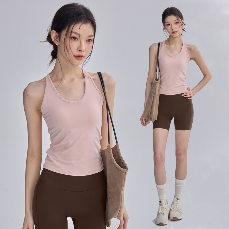 Fitness All-In-One Sports Vest for Women, Shock-Proof, Beautiful Back, Yoga Wear, Underwear, Outer Wear, Slimming Running Training Top Fitness All-In-One Sports Vest for Women, Shock-Proof, Beautiful Back, Yoga Wear, Underwear, Outer Wear, Slimming Running Training Top