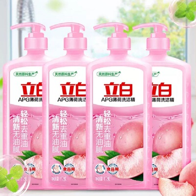立白APG薄荷洗洁精1.38kg*3瓶装