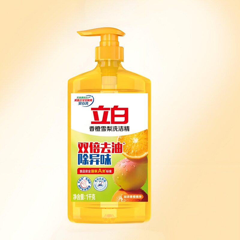 【热巴推荐】立白洗洁精多选择去油不伤手洗碗果蔬白桃佛手柑香橙 选洁实拍商品图