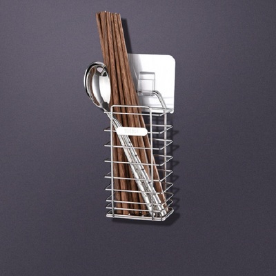 304不锈钢筷子筒壁挂式沥水架筷子收纳盒筷笼家用高档新款筷子篓