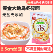 Japan Golden Earth shredded noodles Baby children Toddler baby pasta noodles Supplement nutrition No added udon