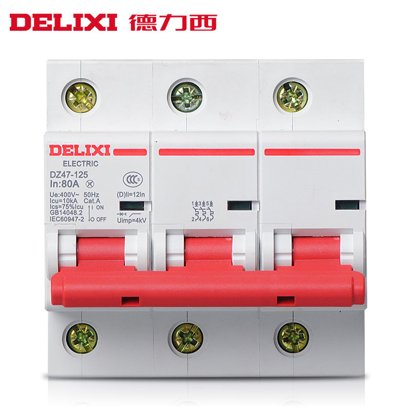 Deri West Home Small Protector Breaker Air Switch Empty DZ473P32A40A63A