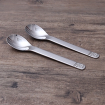 Food grade 304 stainless steel childrens eating spoon dining spoon dessert spoon safe and healthy baby spoon