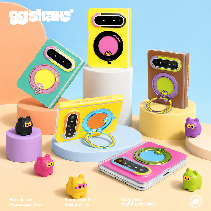 Hermit Crab Original New Huawei Meow Meow Ring Pivot Phone Case Puraxmax Collector's Edition Magnetic Stand Protective Cover Cartoon Cute Super Nice Niche Unique Full Protection Anti-Drop Won'T Hit the Case