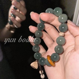 {Cloud Bodhi} Lianzhou Qingying 14mm round bead Bodhi root bracelet with yin skin old material accessories Tuo bone with fresh atmosphere