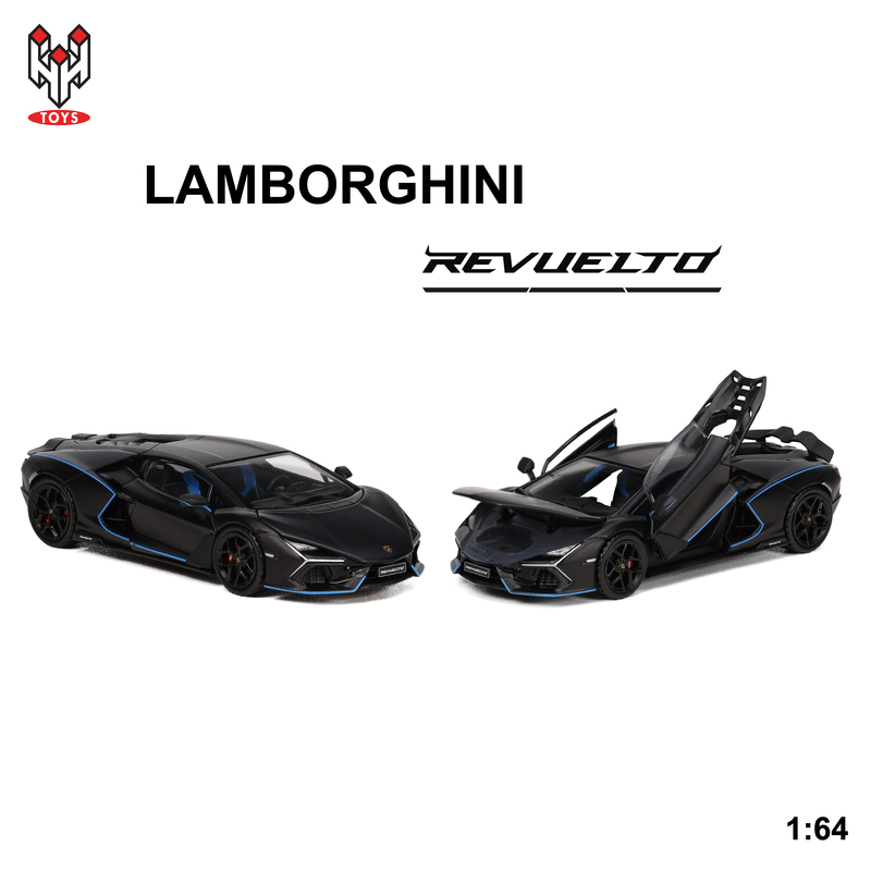 In Stock Hongxing Hh 64 Lamborghini Revuelto New Model Matte Black Full-Scale Alloy Car Model In Stock Hongxing Hh 64 Lamborghini Revuelto New Model Matte Black Full-Scale Alloy Car Model