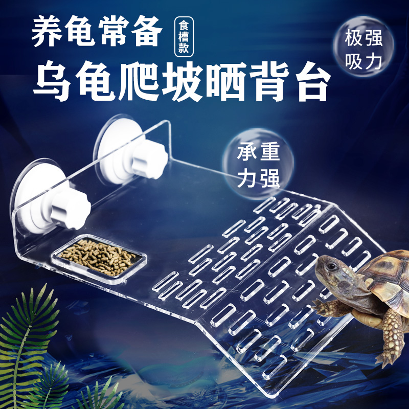 Aquatic turtle acrylic sundeck Brazilian turtle climbing platform turtle platform sunbathing platform floating island climbing land and water