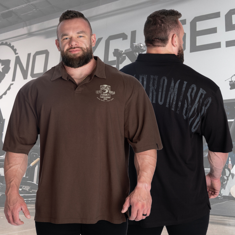 American-Style Sports Polo Shirt for Men, Loose Fit, Buttonless, Turn-Down Collar, Five-Quarter Sleeves, Lightweight Short-Sleeve Shirt, T-Shirt, Fitness, Cool and Stylish