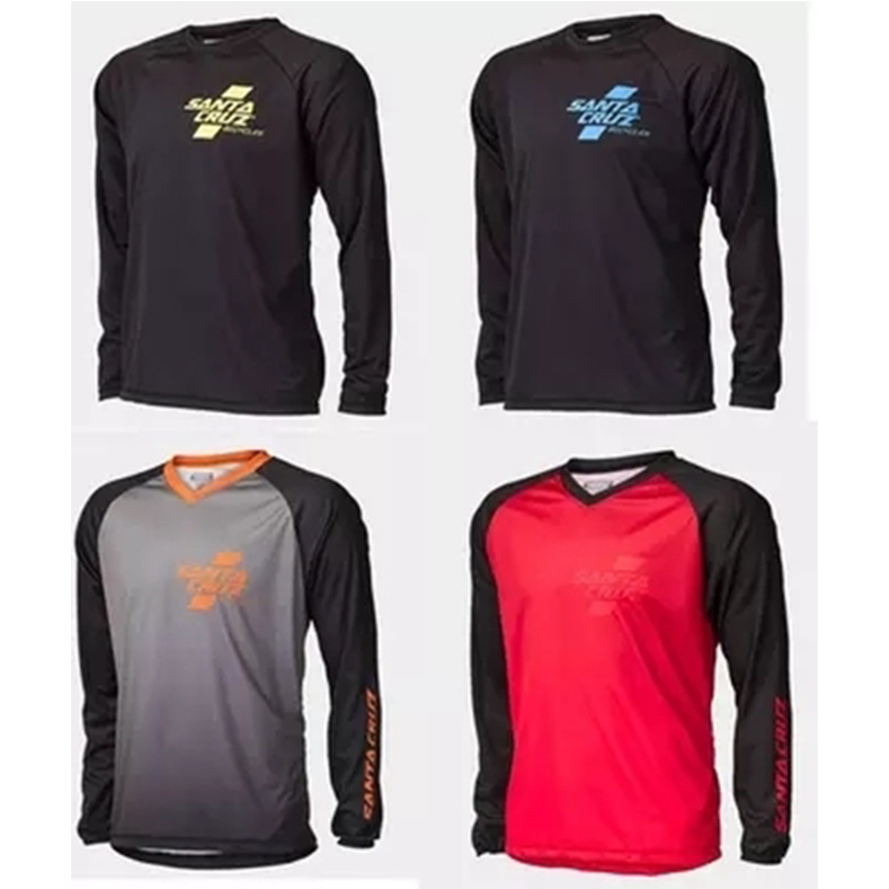 2021 new hot selling trendy brand long-sleeved downhill suit outdoor racing suit cycling suit men's T-shirt breathable quick-drying custom