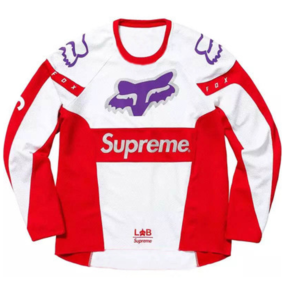 KTM new hot sale FOX fox head SUPREME long-sleeved downhill suit outdoor racing suit riding suit men's T-shirt