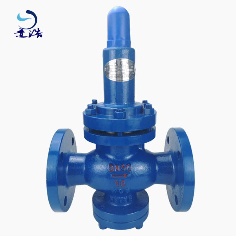 Y42X flanged air pressure relief valve direct acting spring film type piston type tap water oil adjustable pressure valve