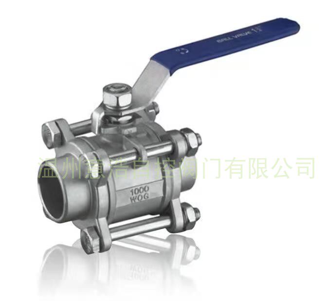 Manufacturer supply Q11 type three-piece stainless steel internal thread ball valve 304 high platform wire buckle valve