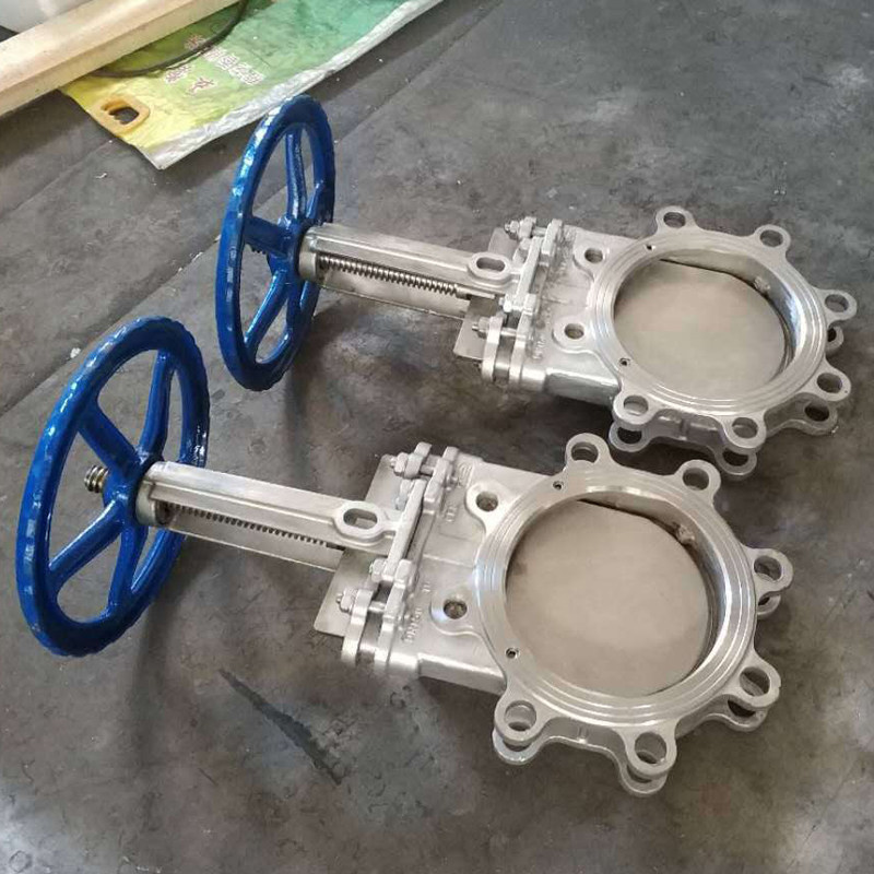 310s high temperature resistant knife type gate valve manufacturer PZ73W-10NR2520 material can be resistant to 1000-degree coal slag dust