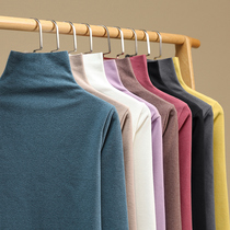 Undershirt female autumn winter Nets 2022 plus suede thickened high collar white bifacial dush cationic milled hair hot coat