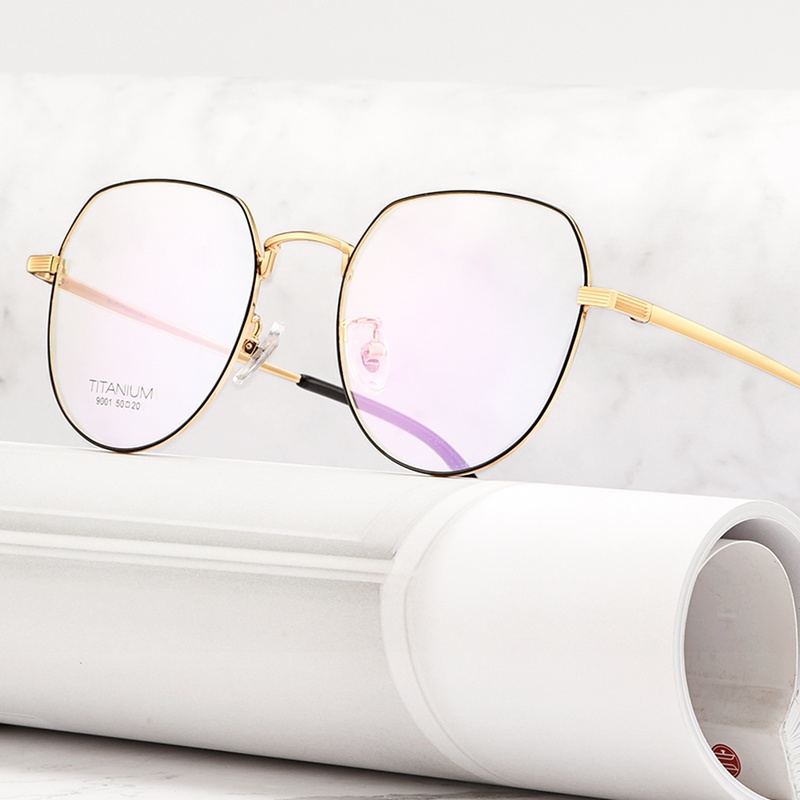 Retro large face Myopia Glasses Male Korean version Chaonets Red Red Eye frame Female can be equipped with Degrees Vegan and Divine Instrumental Eyes